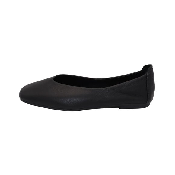 Avah Black leather Flats - Picture 3 of 7